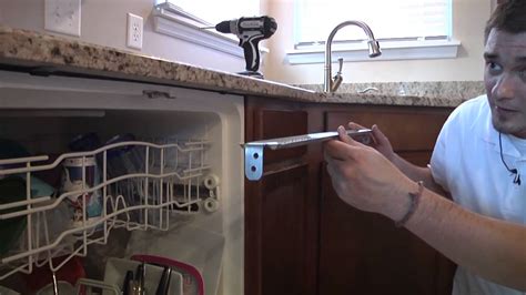 installing dishwasher mounting brackets